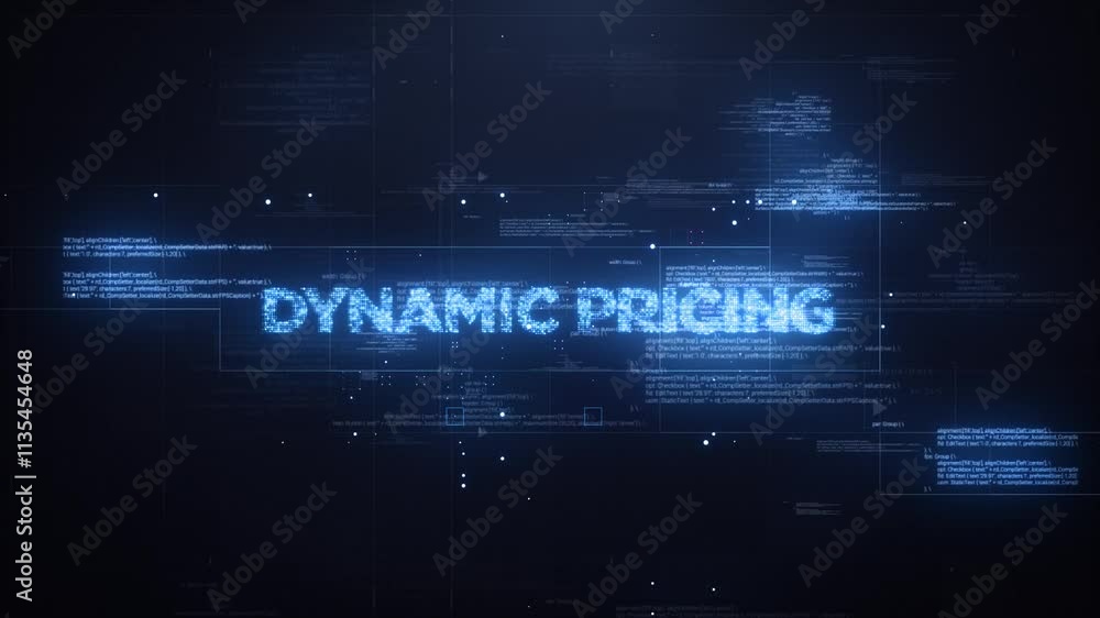 Dynamic Pricing Word on Dynamic Technology Background Dynamic Pricing Word on Dynamic Technology Background