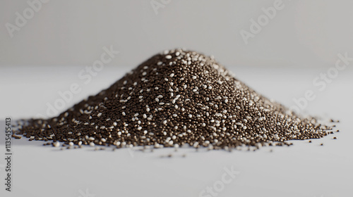 Studio Shot of Chia Seeds