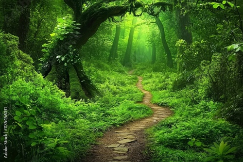 Discover earth s splendor  captivating nature photography showcasing lush forest landscapes