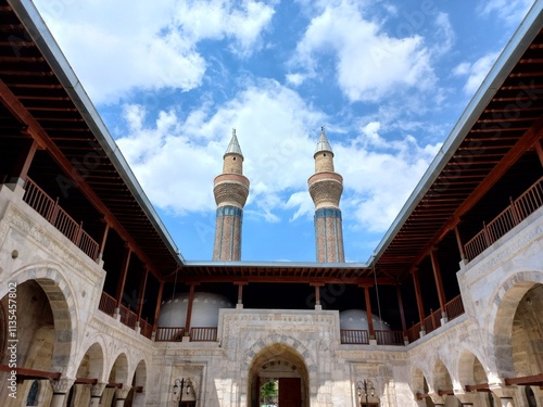 Wall Mural Mosque and minaret