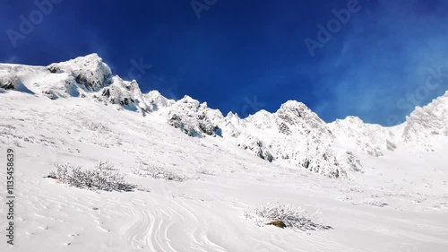 Wallpaper Mural 冠雪の中央アルプスの千畳敷カールのパノラマ Torontodigital.ca