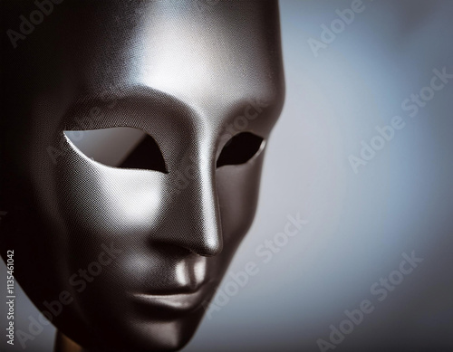 Close-Up of a Mask Representing Concealment and Identity