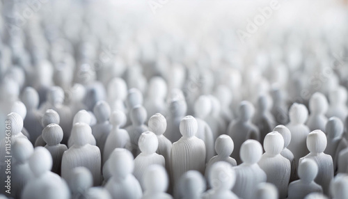 Close-Up of Crowd and Group Dynamics Elements