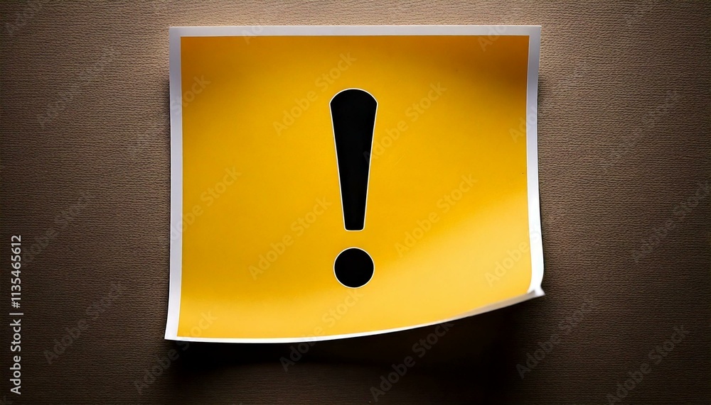 Exclamation Mark Highlight Note Sticker Design Exclamation Mark Highlight Note Sticker Design