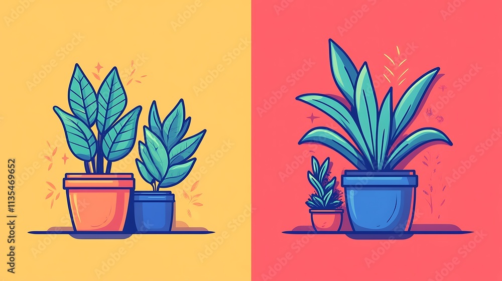 Obraz premium Creative Vector Artwork Featuring Bold Colors and Modern Abstract Design