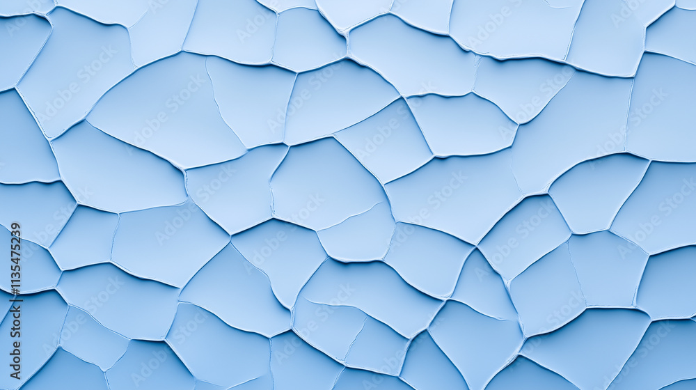 Craquelure Texture: Light Blue Polygonal Pattern Craquelure Texture: Light Blue Polygonal Pattern