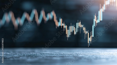 Financial charts featuring Bollinger Bands with distinct buy and sell signals, emphasizing trading prospects and market fluctuations. photo