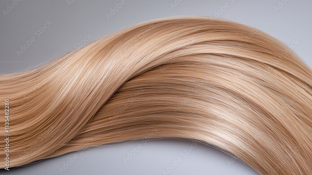 Fototapeta premium Light Blonde Hair Sample: Texture and Color