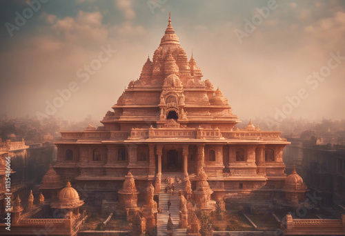 Shri Ram Mandir Temple in Ayodhya birth place Lord Rama 22nd January f Pran Pratishtha of shri Ram photo