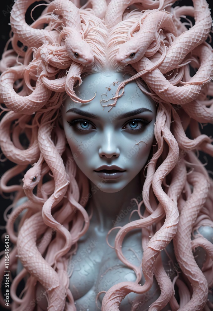 Gorgon Medusa Greek mythology, digital illustration Gorgon Medusa Greek mythology, digital illustration
