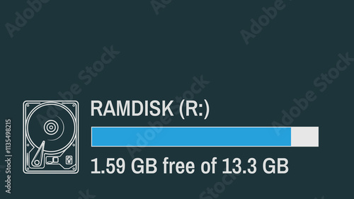 A depiction of a ram disk.