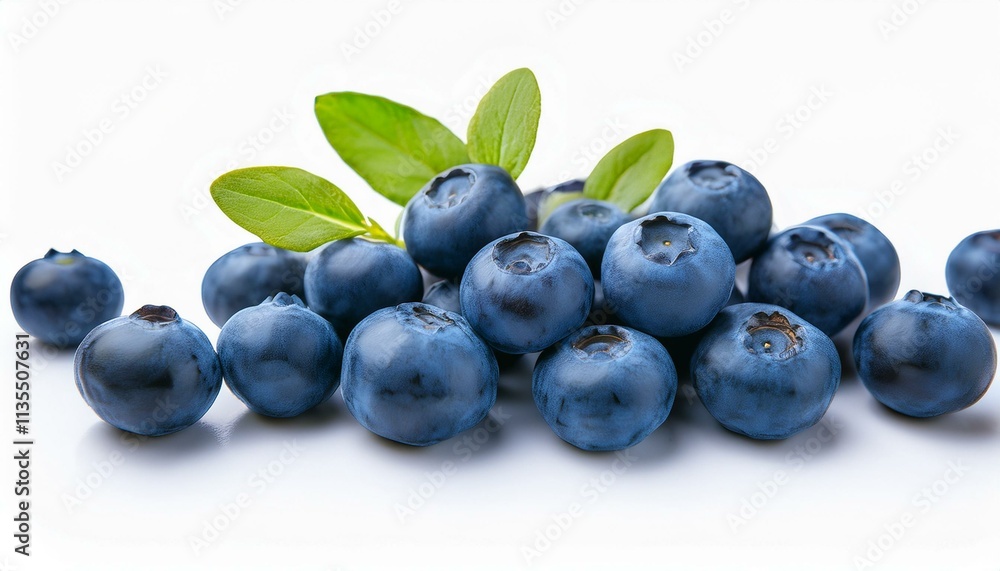 Juicy blueberries with vibrant green leaves, a delicious summer treat! Juicy blueberries with vibrant green leaves, a delicious summer treat!