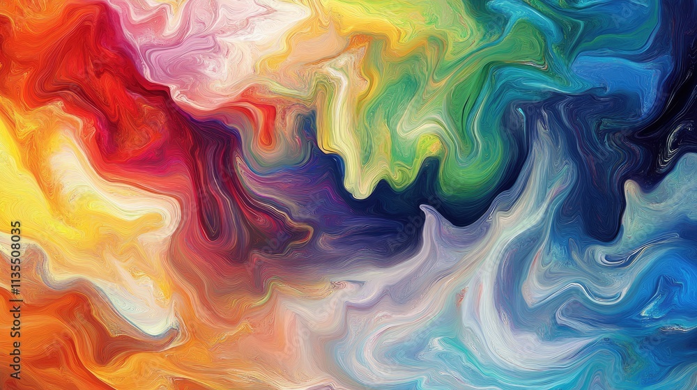 Vibrant Swirls of Colorful Fluid Patterns and Abstract Designs Vibrant Swirls of Colorful Fluid Patterns and Abstract Designs