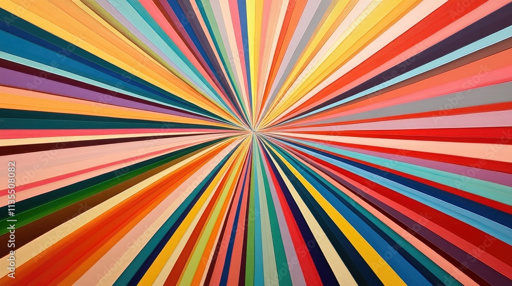 Vibrant Color Burst Abstract Art with Radiating Lines and Patterns Vibrant Color Burst Abstract Art with Radiating Lines and Patterns