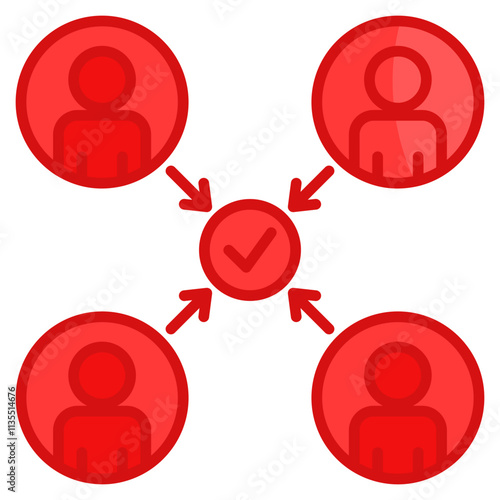 Stakeholder Alignment  Icon Element For Design