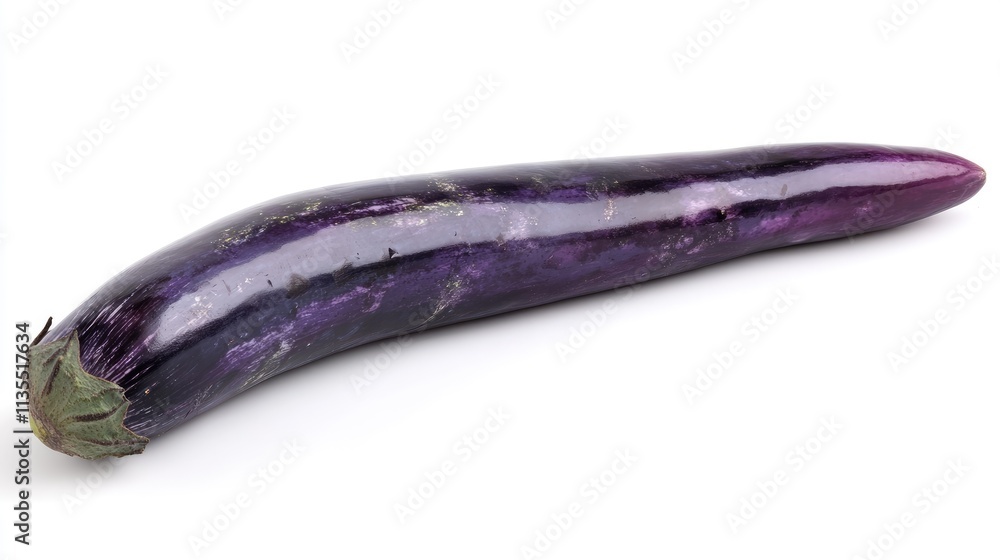 custom made wallpaper toronto digitalFresh and Vibrant Purple Eggplant Isolated on White Background
