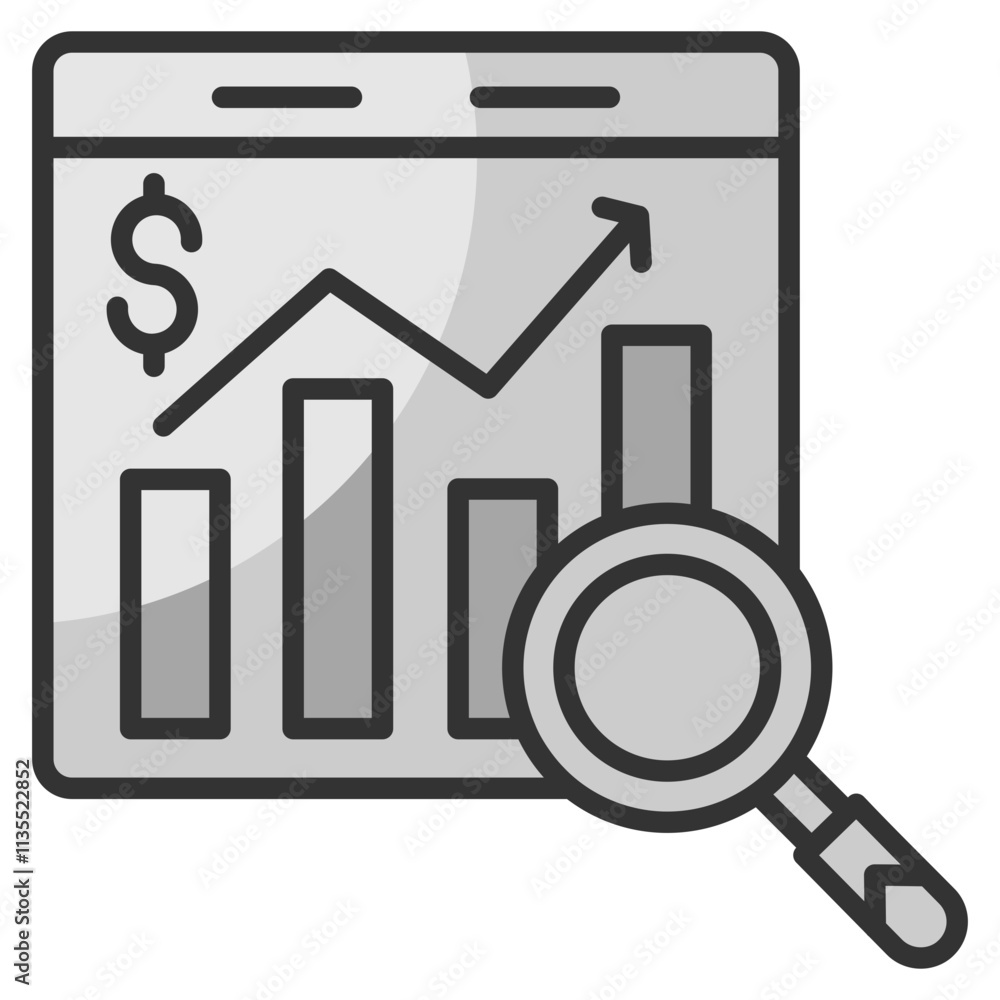 Revenue Forecasting Icon Element For Design Revenue Forecasting Icon Element For Design