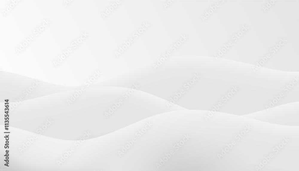 Obraz premium Abstract white background with gray dynamic curve. Vector illustration