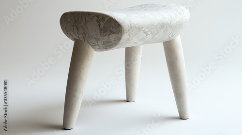 Elegant modern stool with minimalist design. photo