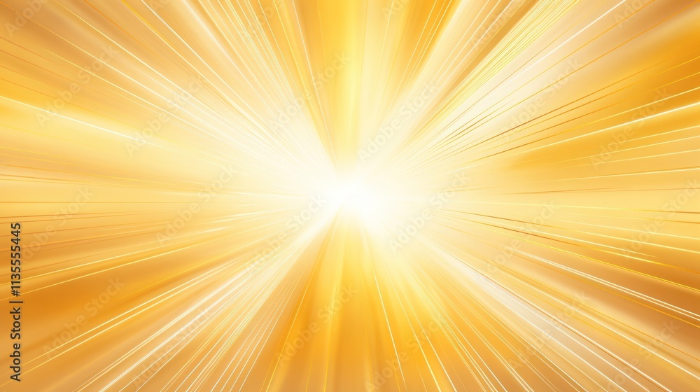 Golden rays of light radiating from the center, giving a sense of warmth and energy, isolated on white background Golden rays of light radiating from the center, giving a sense of warmth and energy, isolated on white background