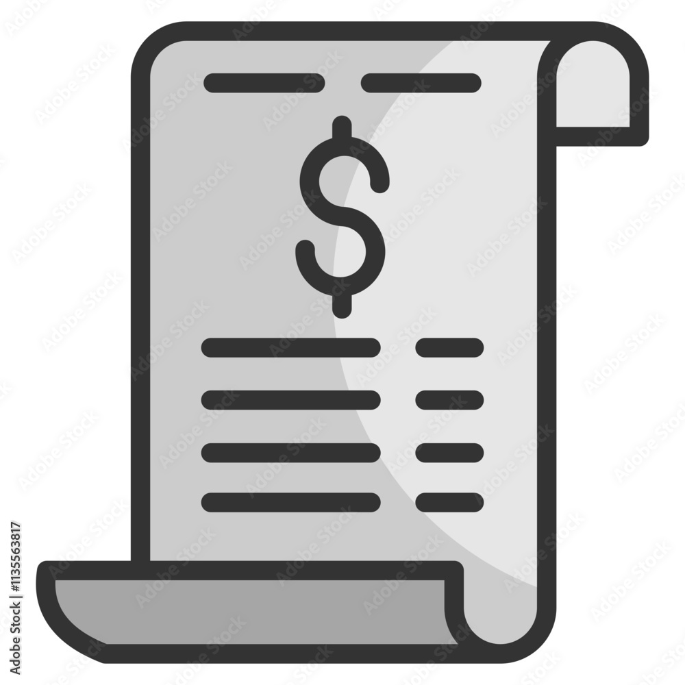 Receipt Icon Element For Design Receipt Icon Element For Design