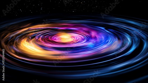 Vibrant cosmic swirl of interstellar colors.