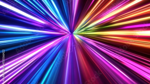 Abstract Speed of Light: A Multicolored Radiating Burst