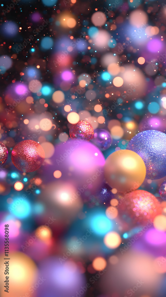3D Abstract Background Colorful Spheres 3D Abstract Background Colorful Spheres