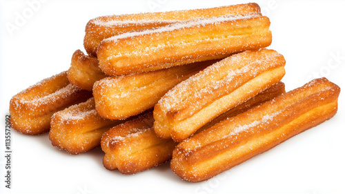 Churros isolated on white background. 