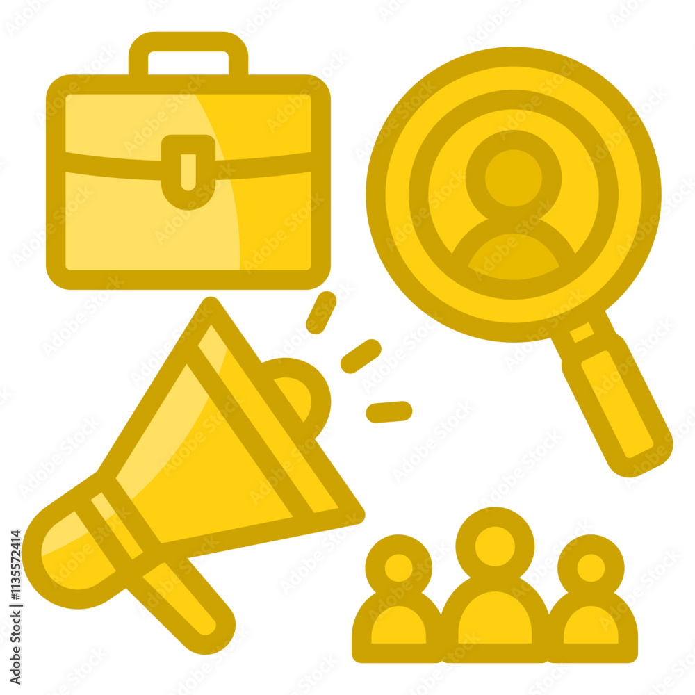 Hiring Icon Element For Design Hiring Icon Element For Design