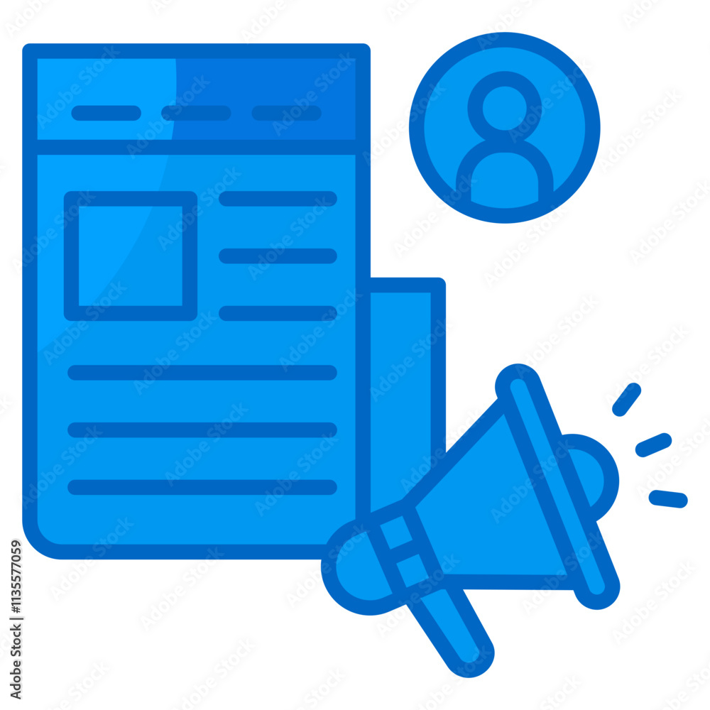 Press Release Icon Element For Design Press Release Icon Element For Design