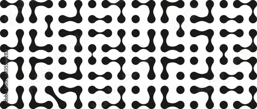 Metaball dot icons. Abstract point movement connected round blobs transition metaballs. Connected circle morphing blobs.