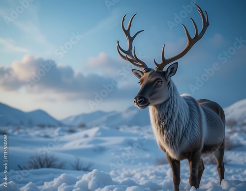 deer in winter