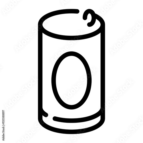 beer can line icon