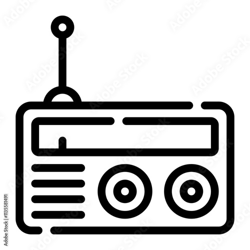 radio line icon