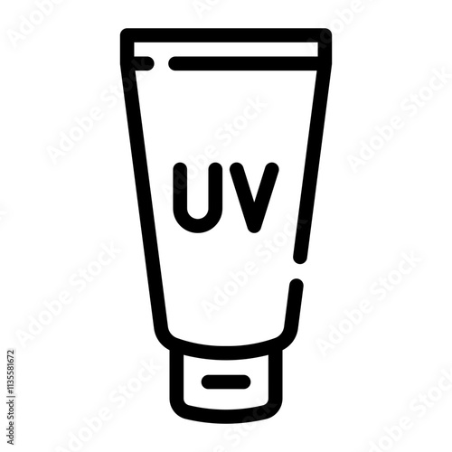 sunscreen line icon