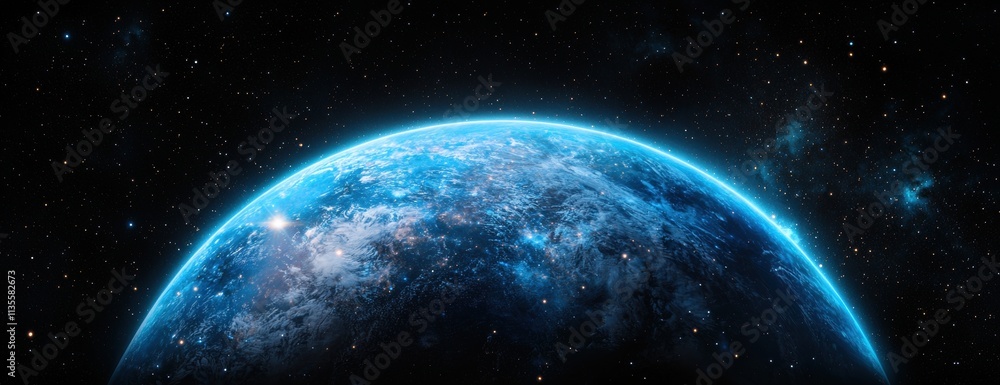 Obraz premium Stunning view of the earth from space