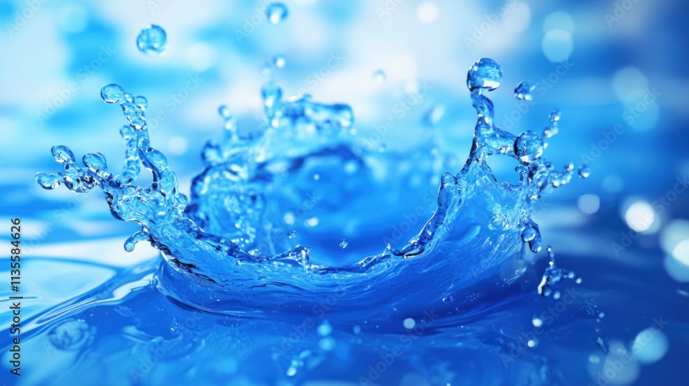 Stunning Aqua Splash: A Captivating Water Drop Stunning Aqua Splash: A Captivating Water Drop