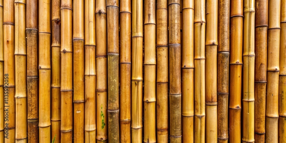 Fototapeta premium Close-up of a bamboo fence , bamboo, background, texture, natural, wood, pattern, close up, design, sustainable, eco-friendly