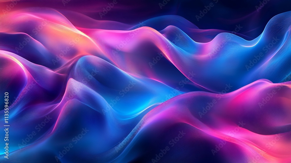 Obraz premium Abstract colorful wavy fluid background.