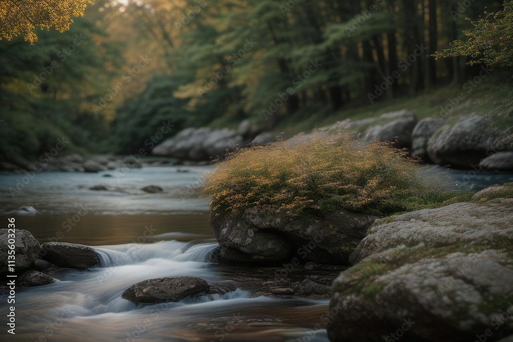 stream in the forest stream in the forest