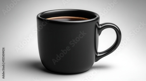 Wallpaper Mural a black coffee mug with a handle Torontodigital.ca