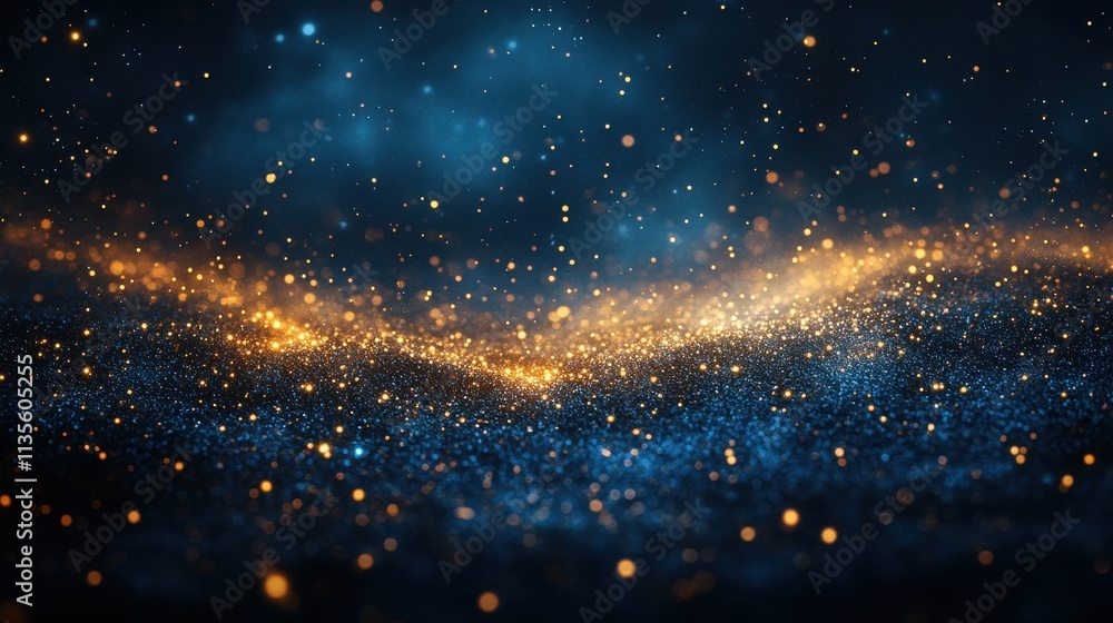 a blue and gold background with stars a blue and gold background with stars