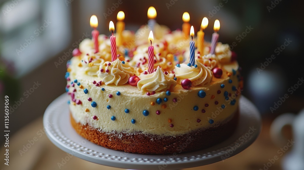 a cake with candles on top a cake with candles on top