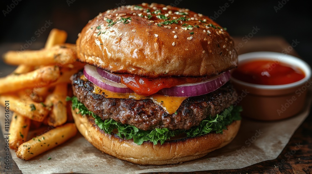 a double cheeseburger with sauce a double cheeseburger with sauce