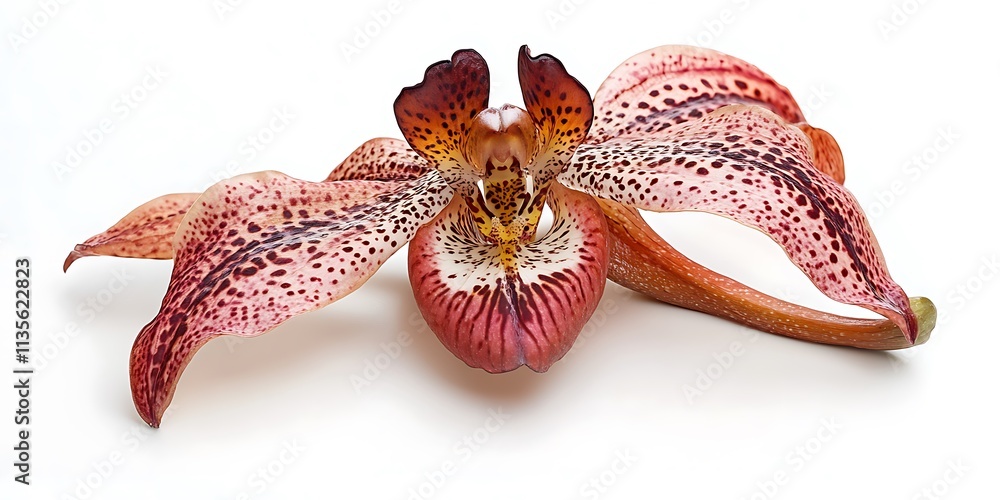 Orchid flower on black background. Orchid flower on black background.