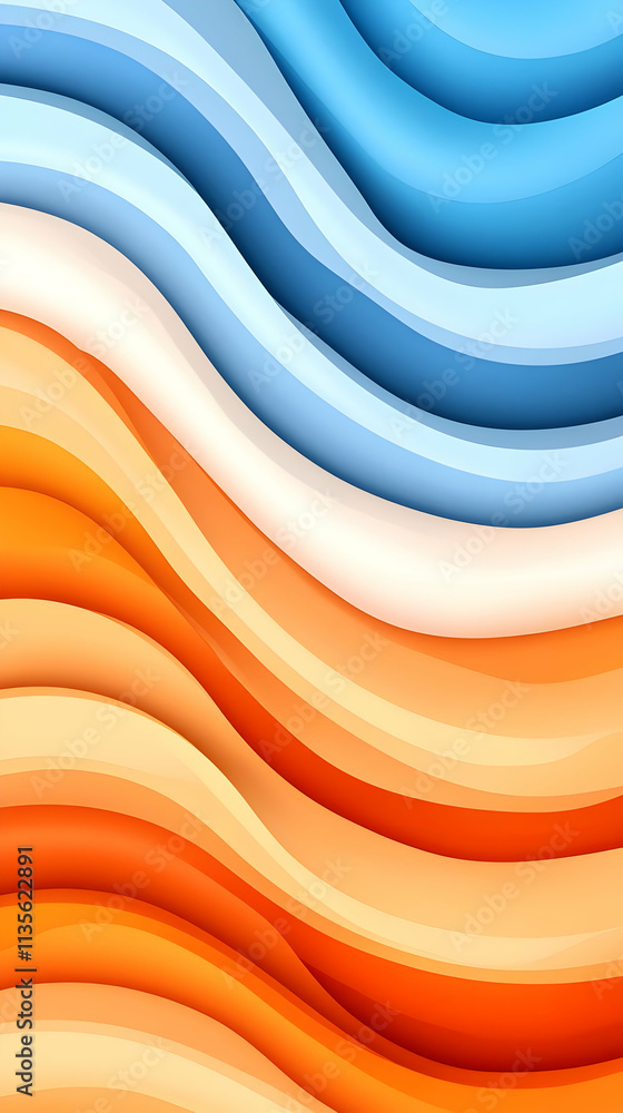 Abstract Wavy Background Illustration Abstract Wavy Background Illustration