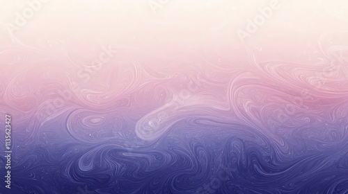 A soothing abstract composition featuring a gradient of soft lavender at the top, blending into muted pink and fading into a deep, rich indigo at the bottom.  photo