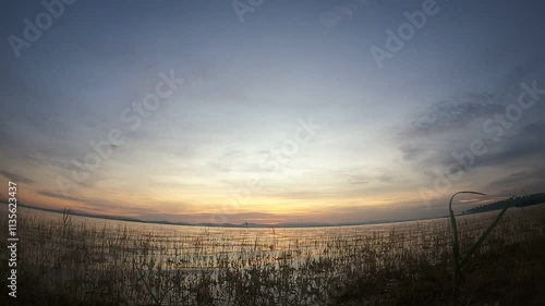 Wallpaper Mural Time Lapse clouds floating fast at Sirindhorn Dam on December 4, 2024 Torontodigital.ca