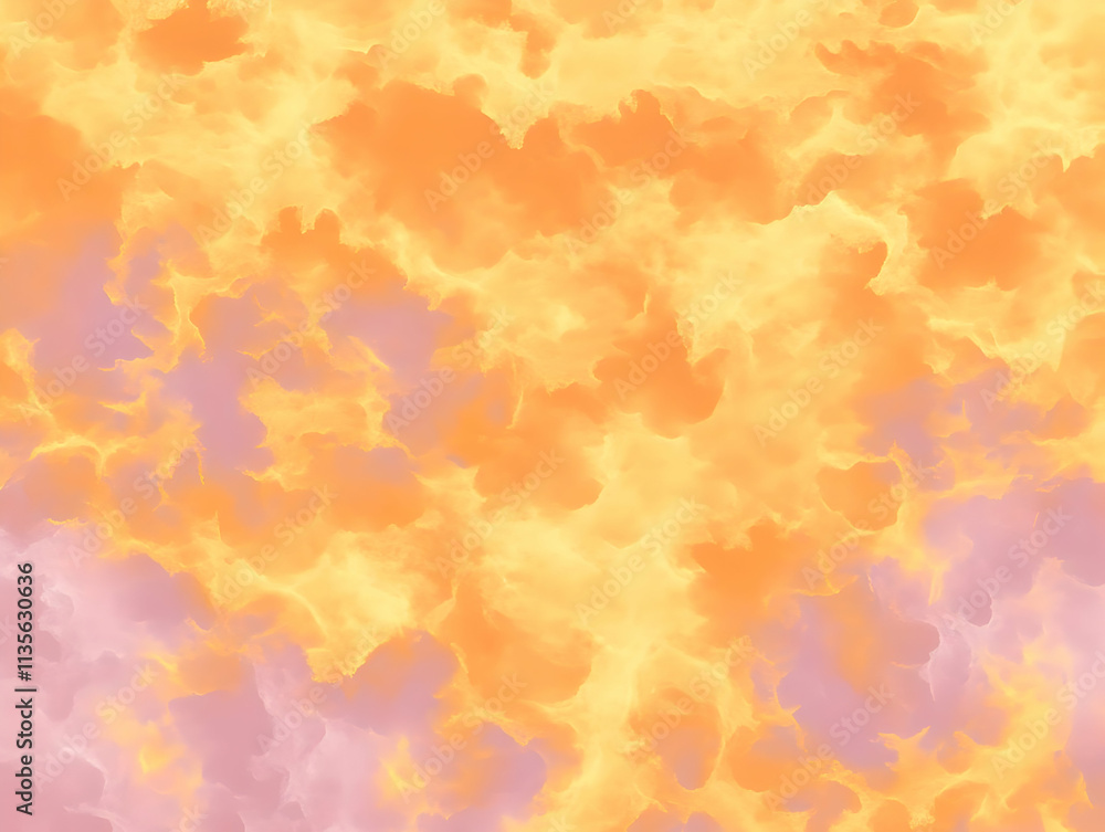 Abstract Background Orange Pink Cloudscape Illustration Abstract Background Orange Pink Cloudscape Illustration